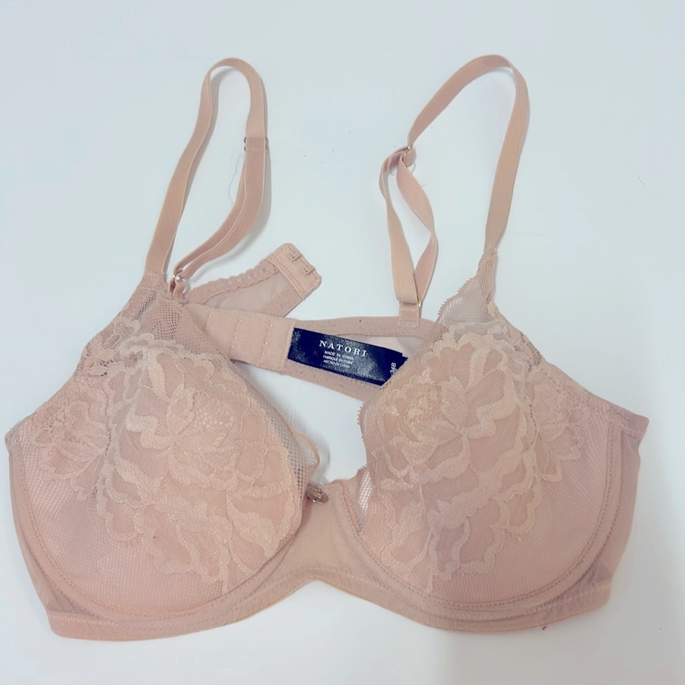 Natori 34B Pink Lace with Underwire Bra